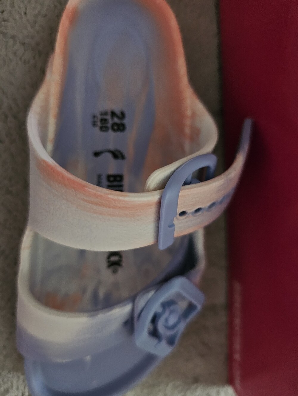 Birkenstock Kids Toddler 10 (28) Multi Tie Dye Sandals - Picture 2 of 6